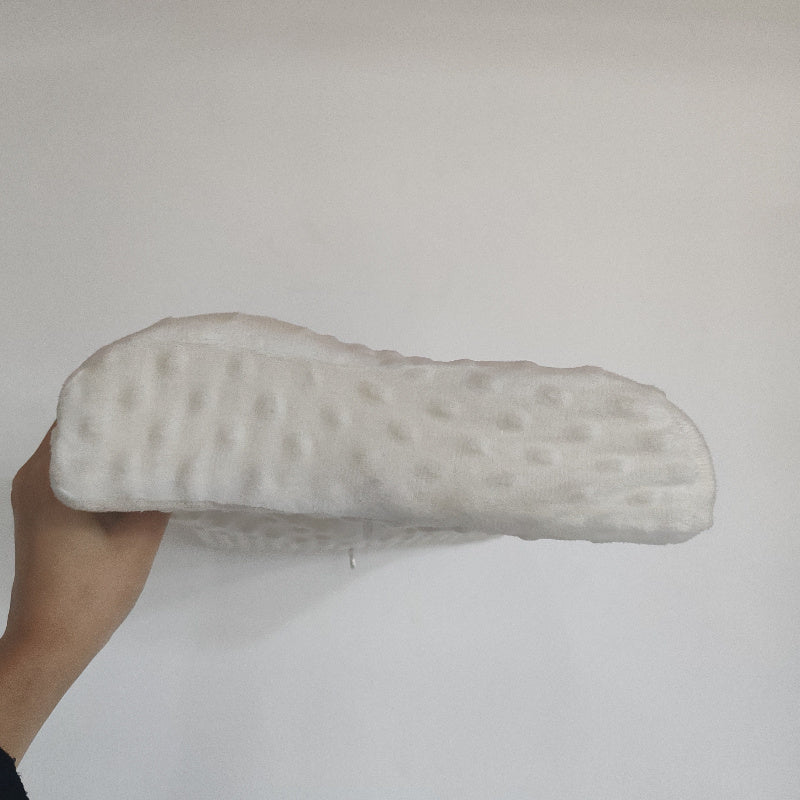 White Comfort Neck Support Pillow - Slow Elastic Design, 100% Latex & Polyester, Non-Woven Fabric, Lightweight 200-250 g\u002Fm², Perfect for Comfortable Sleep, Home Comfort Pillow | Modern Pillow Design | Soft Texture