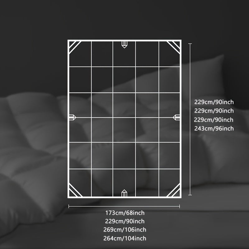 1pc Luxury Goose Down Duvet - Ultra-Soft 100% Down Filling, High Fill Weight, Fluffy All-Season Quilt Core, Hotel Quality, Warm & Breathable, Machine Washable for Bedroom or Guest Room, Allseason Bedding | Minimalist Bedding | Highquality Down