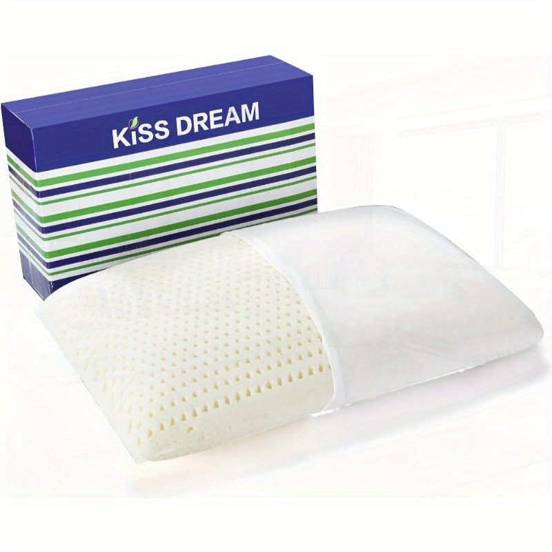 100 Natural Talalay Latex Pillow Sleeping Bed Pillows Extra Soft Luxury Standard Pillow Perfectly Aligns for Side Back Pain Stomach Neck Pressure Removable Cover