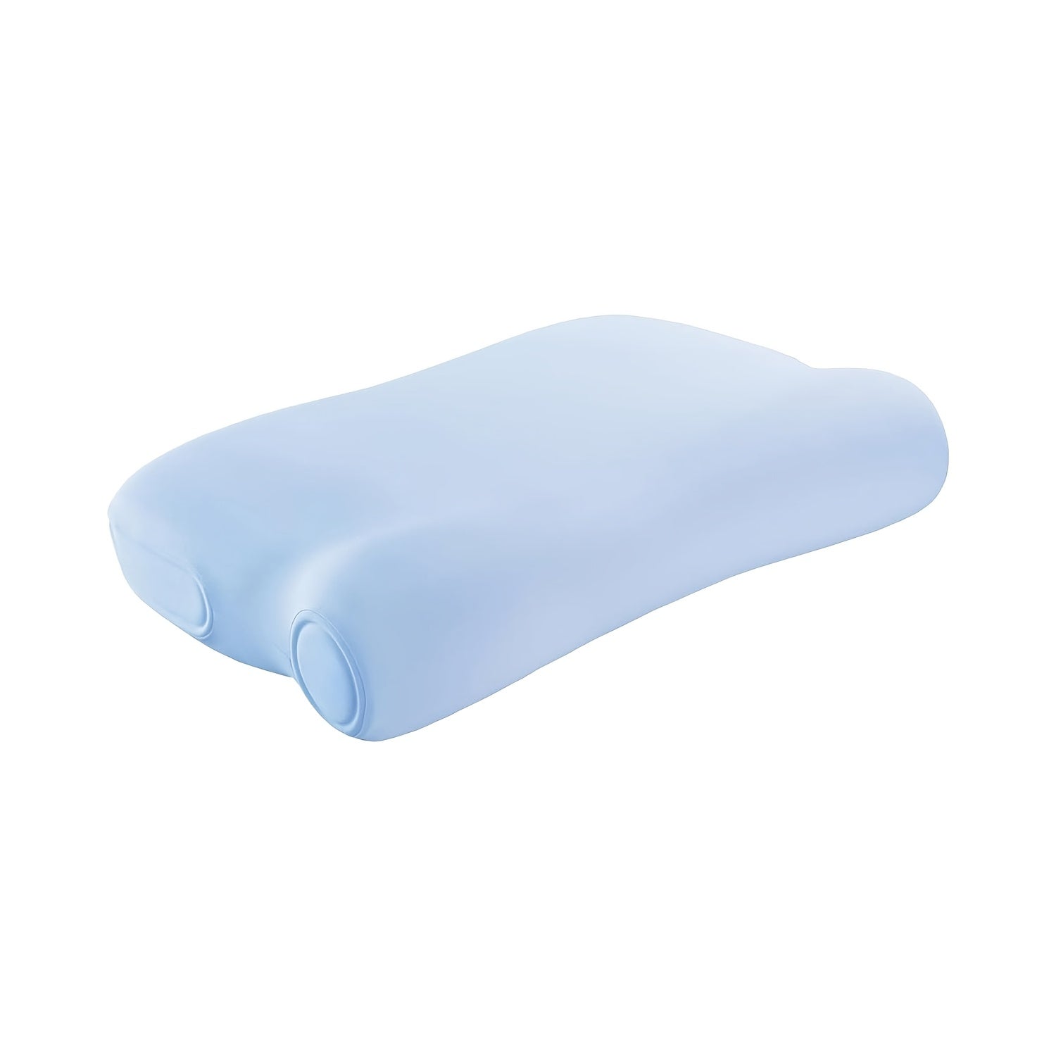 P3E Ergonomic Neck Pillow for Side & Back Sleepers - Adjustable 3-Layer Cervical Support, Medium Firm, Blue, Machine Washable Polyester Cover