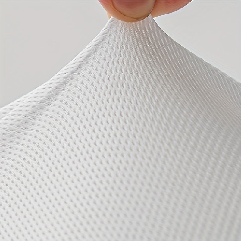 1pc Ergonomic Cervical Pillow - 70% Natural Latex Neck Support Pillow with Contoured Neck Curve Design, Machine Washable & Breathable for Spinal Alignment, White, Cervical Neck Pillow, Textured Surface, Soft Wrap Construction