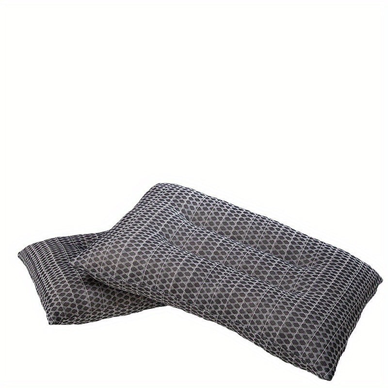 Graphene Latex Pillow - Crushed Particle Cervical Pillow for Neck Relief, Retro Red Design, Latex, Hand Wash Only, Multi-Use Home & Office Pillow for Corporate Gifts & Group Purchases, Smooth Texture Finish