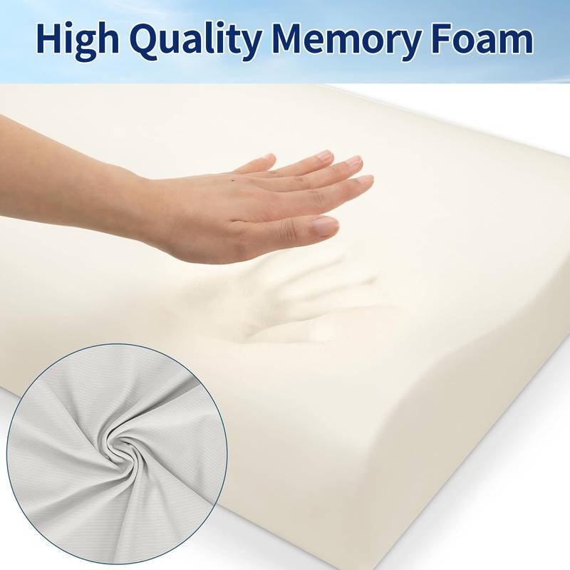 1Pc P3E Ergonomic Neck Pillow for Side & Back Sleepers - Adjustable 3-Layer Cervical Support, Medium Firm, Blue, Machine Washable Polyester Cover