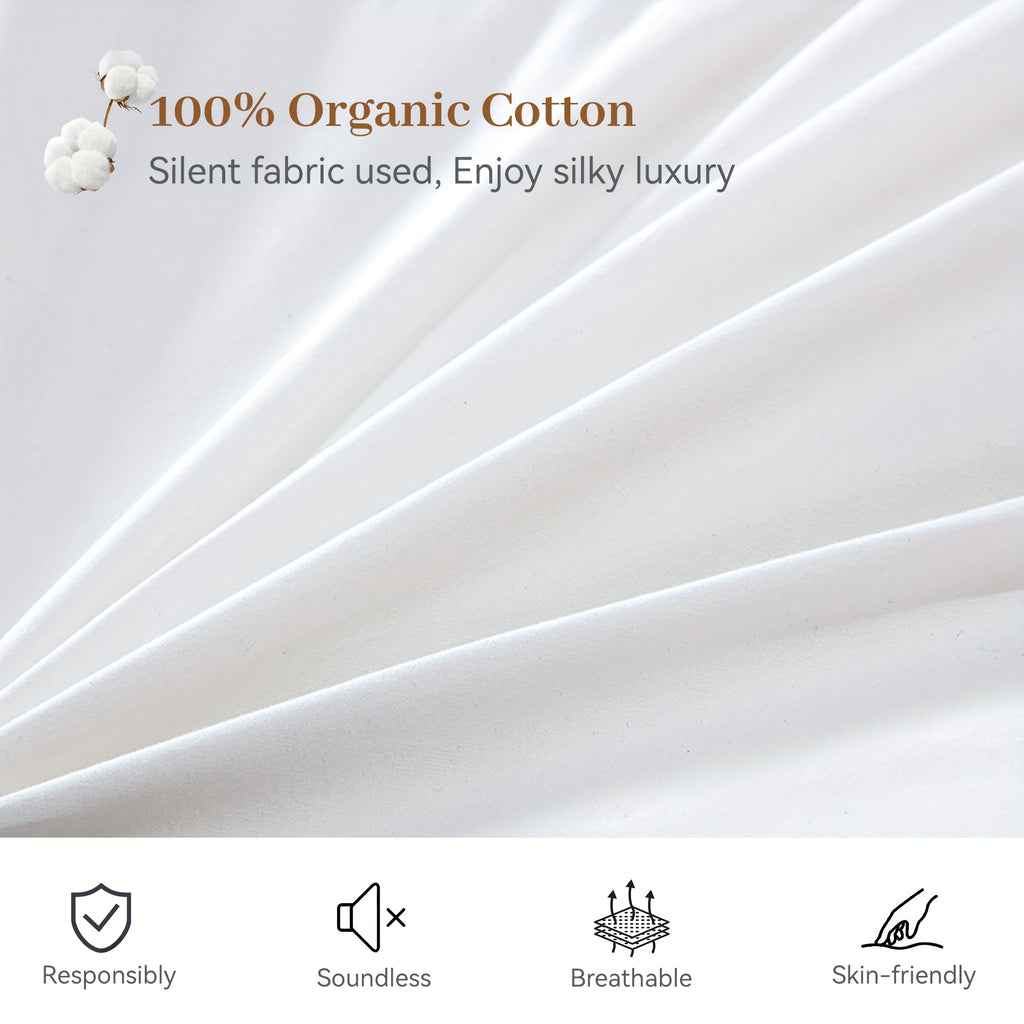 1pc Luxury Goose Down Duvet - Ultra-Soft 100% Down Filling, High Fill Weight, Fluffy All-Season Quilt Core, Hotel Quality, Warm & Breathable, Machine Washable for Bedroom or Guest Room, Allseason Bedding | Minimalist Bedding | Highquality Down