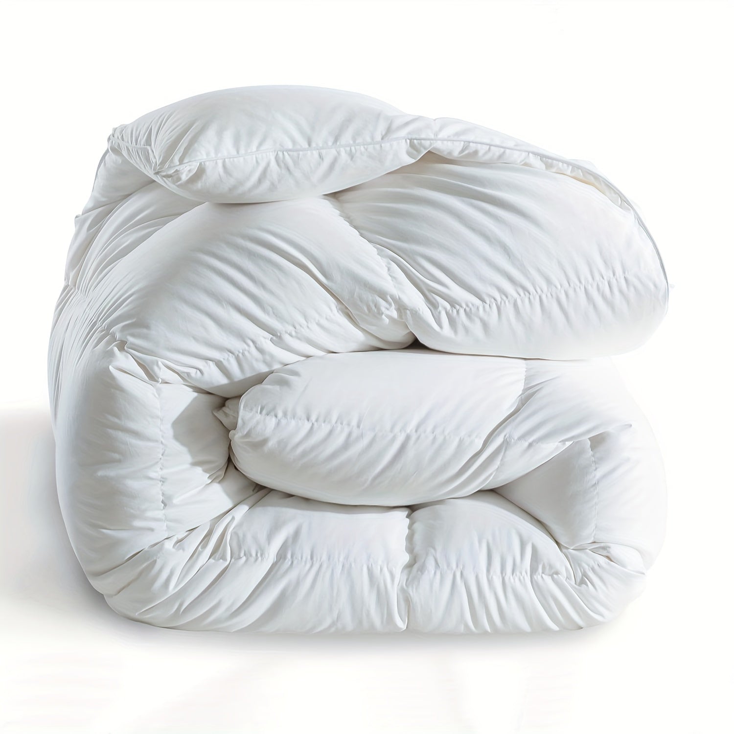Luxury White Italian White Goose Down Duvet - All Season Goose Down Duvet - Super Soft 650 Filling Power - Hotel Series Of Down Comforter Inserted Into The Plush Medium Temperature Quilt