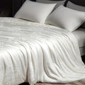 1pc Silk Comforter - Long Strand Silk Fill Duvet - Luxury Bedding, Noiseless Tencel Shell - Suitable For All Seaso